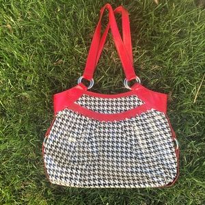 FRILL VERA BRADLEY HOUNDSTOOTH TOTE BAG